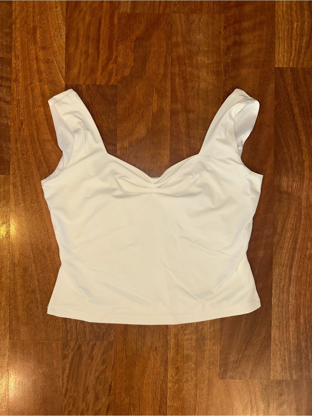 Classic Princess Polly White V-Neck Sleeveless Tank Top